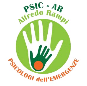 Logo dell'Associazione Psicar, 2 mani una dentro l'altra su sfondo verde